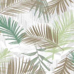 Non woven 53cm Exotic Tropical Leaves Wallpaper